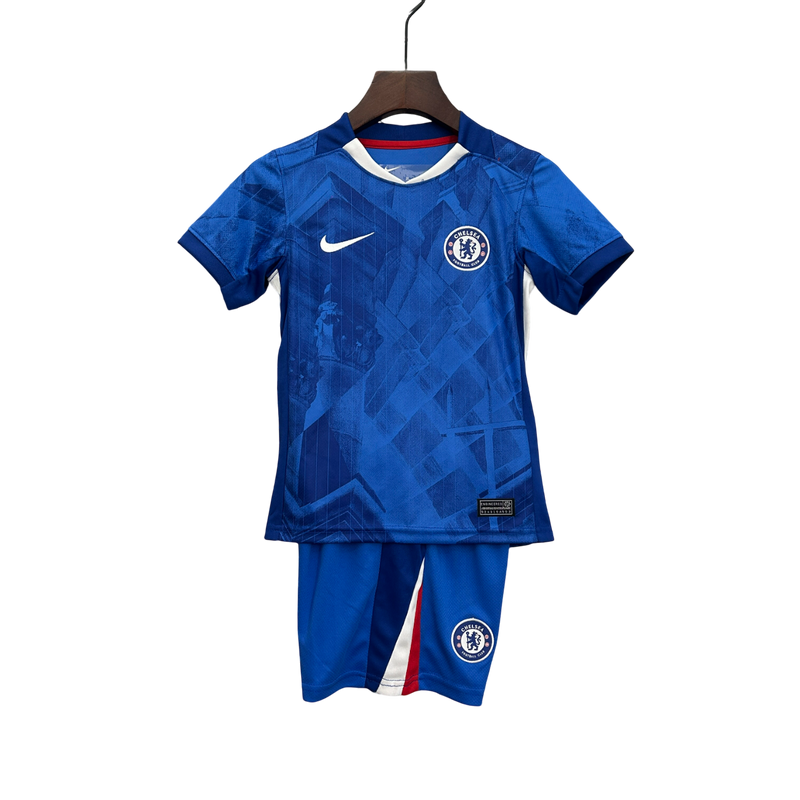 Conjunto Infantil Chelsea Home 25/26 Nike - Azul