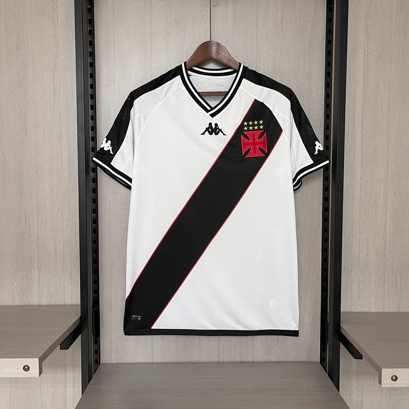 Camisa Vasco Away 24/25 s/n° Torcedor Kappa Masculina - Branca e Preta