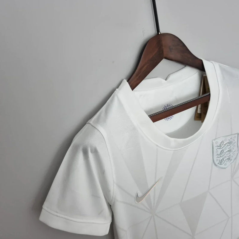 Camisa Inglaterra Home 22/23 s/n° Torcedor Nike Feminino - Branca