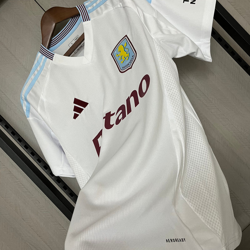 Camisa Aston Villa Away 24/25 s/n° Torcedor Adidas Masculina - Branca