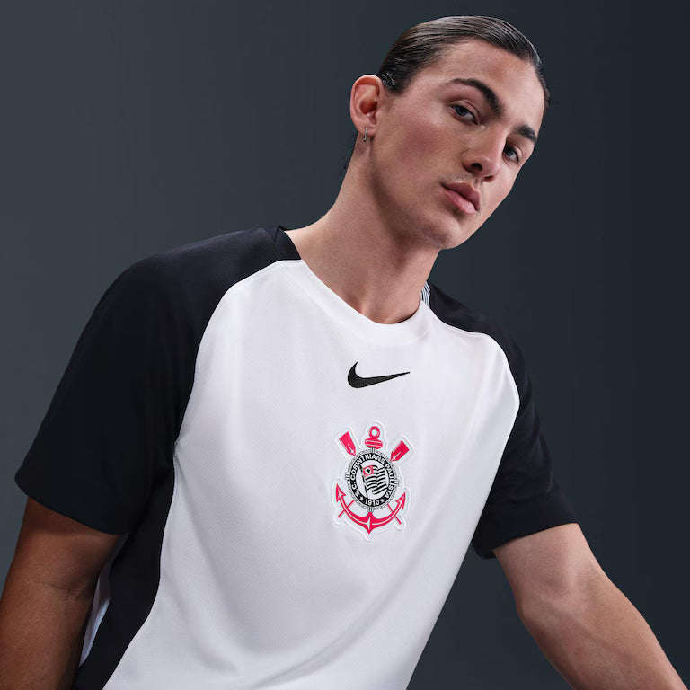 Camisa Corinthians Home 25/26 Torcedor Nike Masculino - Branca