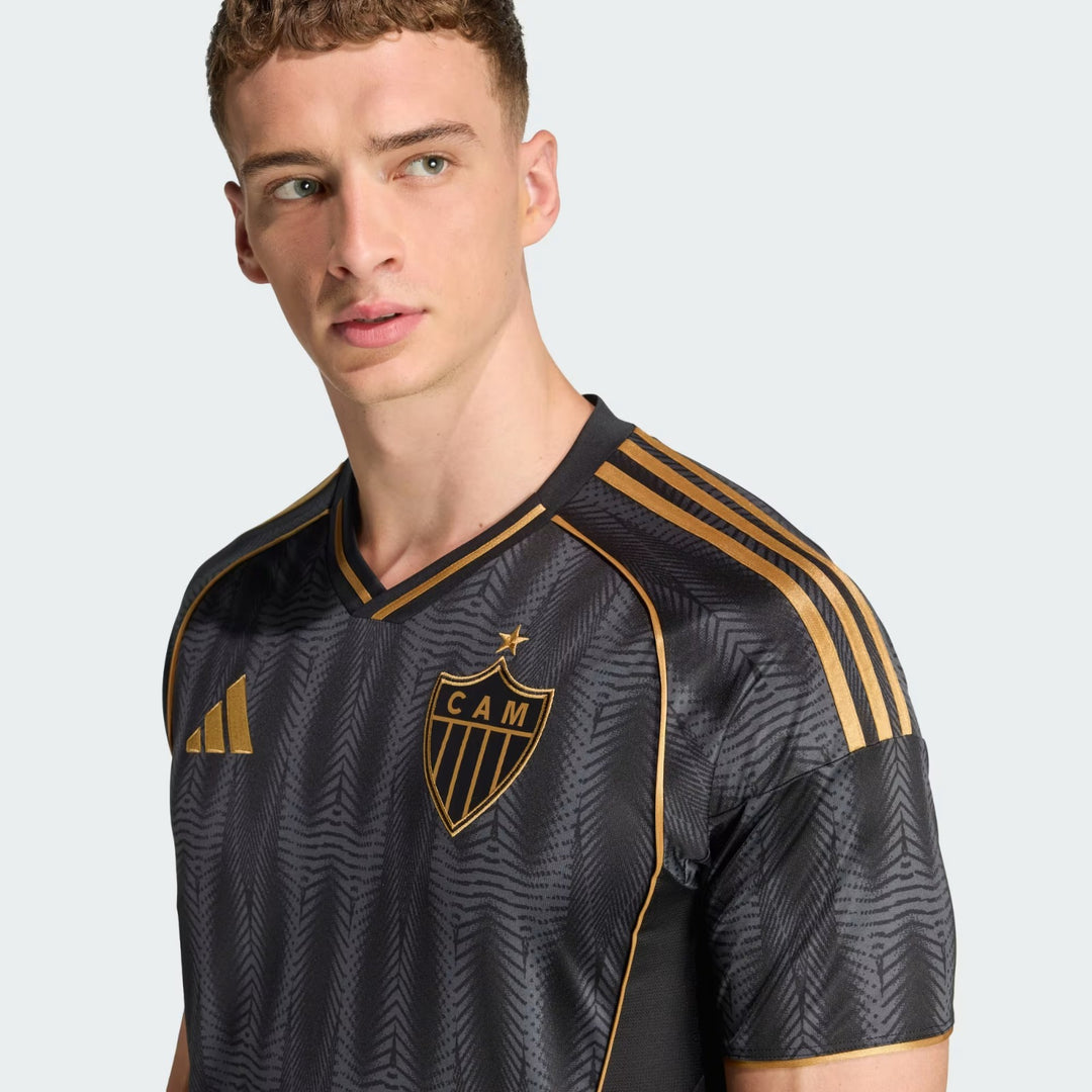 Camisa Atlético Mineiro Home 25/26 s/n° Torcedor Adidas Masculina  - Preta