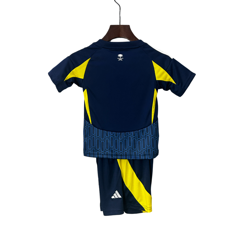 Conjunto Infantil Al Nassr Away 24/25 Adidas - Azul