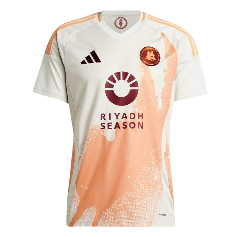 Camisa AS Roma Away 24/25 Torcedor Adidas Masculina - Branca