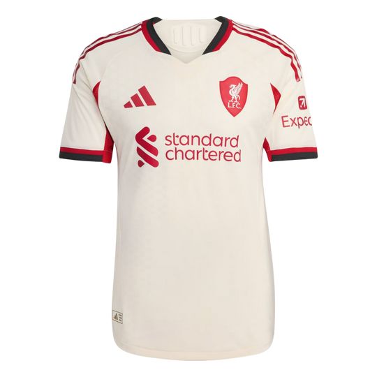 Camisa Liverpool Away 25/26 Jogador Adidas Masculina - Bege