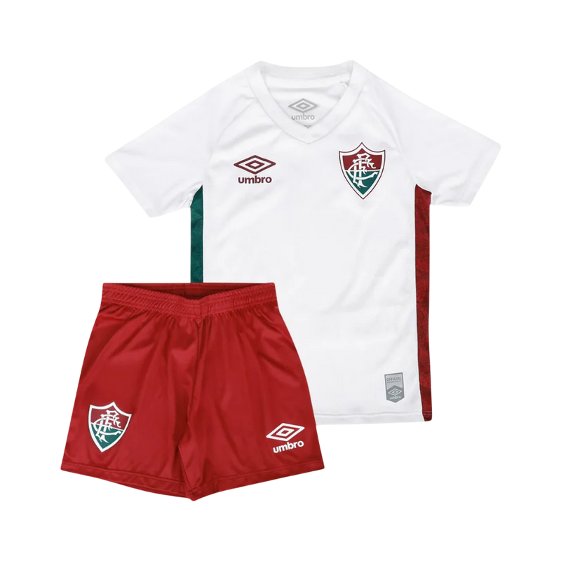 Conjunto Infantil Fluminense Away 25/26 Umbro - Branca