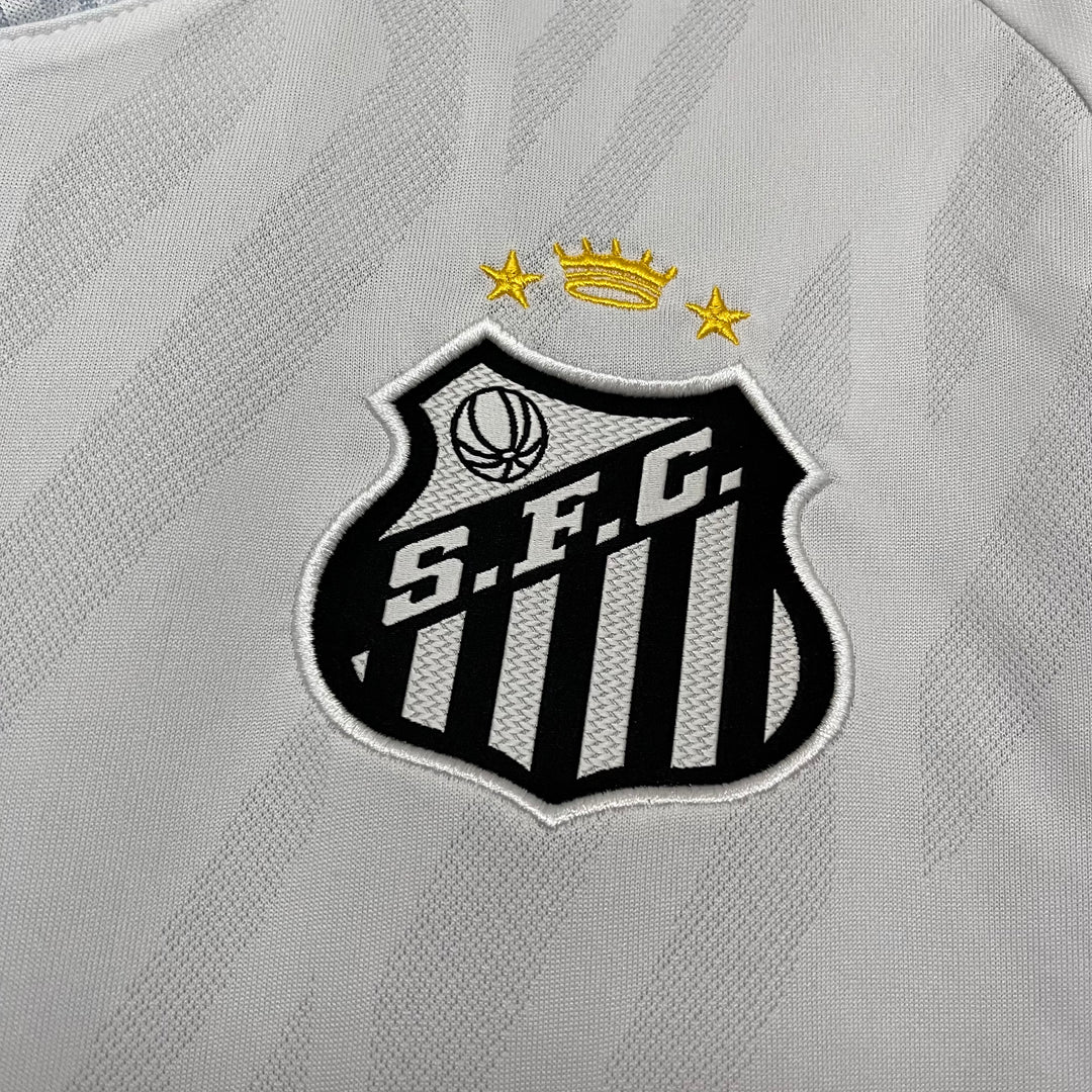 Camisa Santos Home 25/26 Torcedor Umbro Feminina - Branca