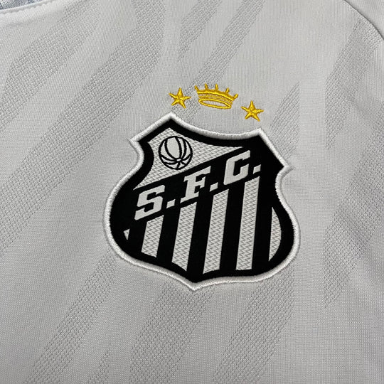 Camisa Santos Home 25/26 Torcedor Umbro Feminina - Branca