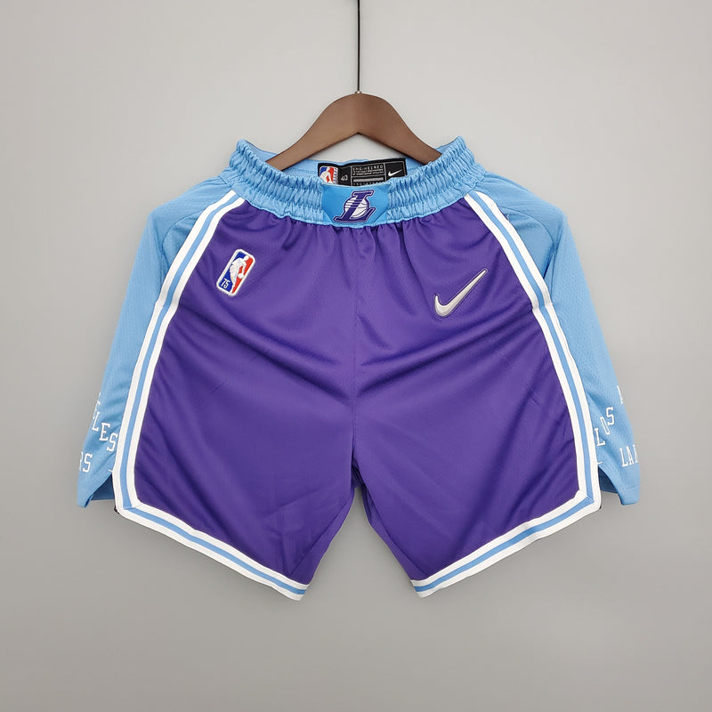 Shorts Los Angeles Lakers City Edition Purple NBA