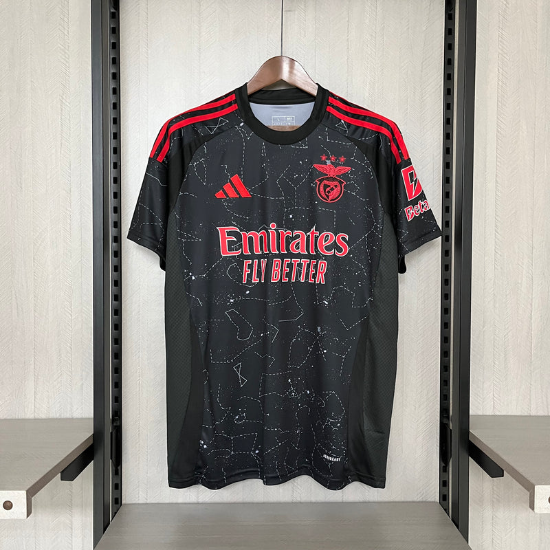 Camisa Benfica Away 24/25 Torcedor Adidas Masculina - Preta