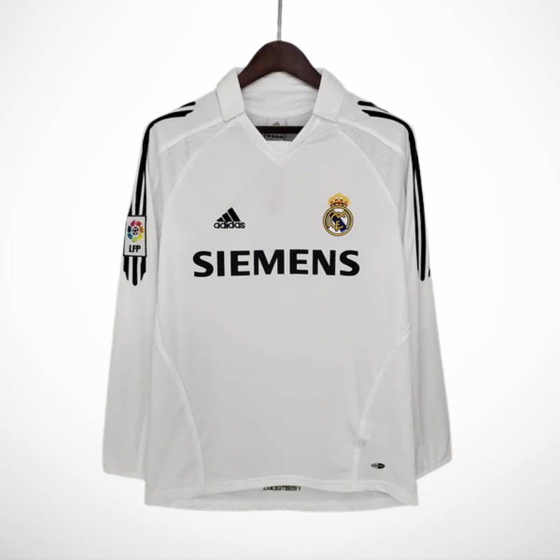 Camisa Real Madrid Titular 05/06 - Versão Retro Manga Longa