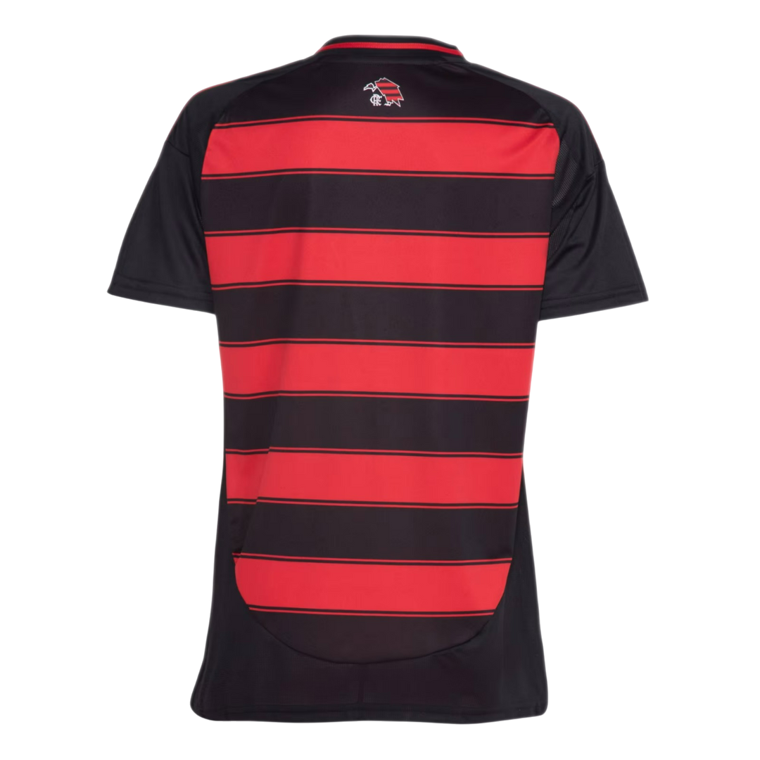 Camisa Flamengo Home 25/26 s/n° Torcedor Adidas Feminina - Vermelha e Preta
