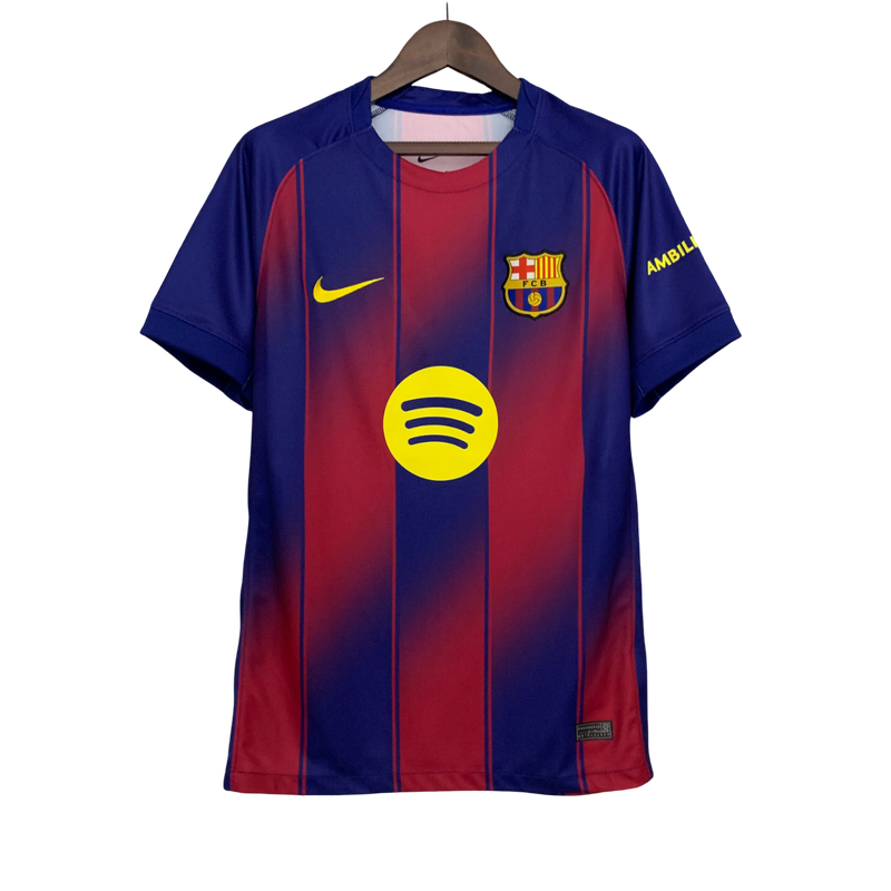 Camisa Barcelona Home 25/26 s/n° Torcedor Nike Masculina - Azul e Grená