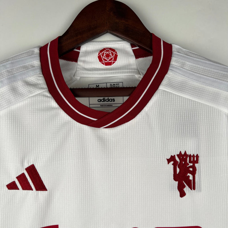 Camisa Manchester United III 23/24 Adidas - Branco