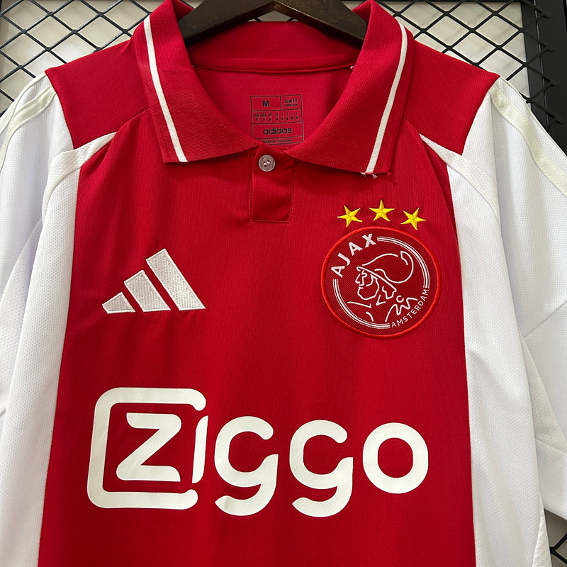 Camisa Ajax Home 24/25 Torcedor Adidas Masculina - Branca
