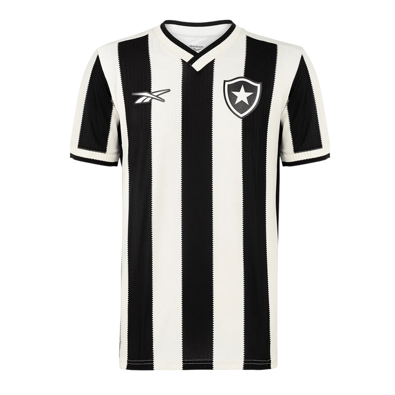 Camisa Botafogo Home 24/25 s/n° Torcedor Reebok Masculina - Branca e Preta