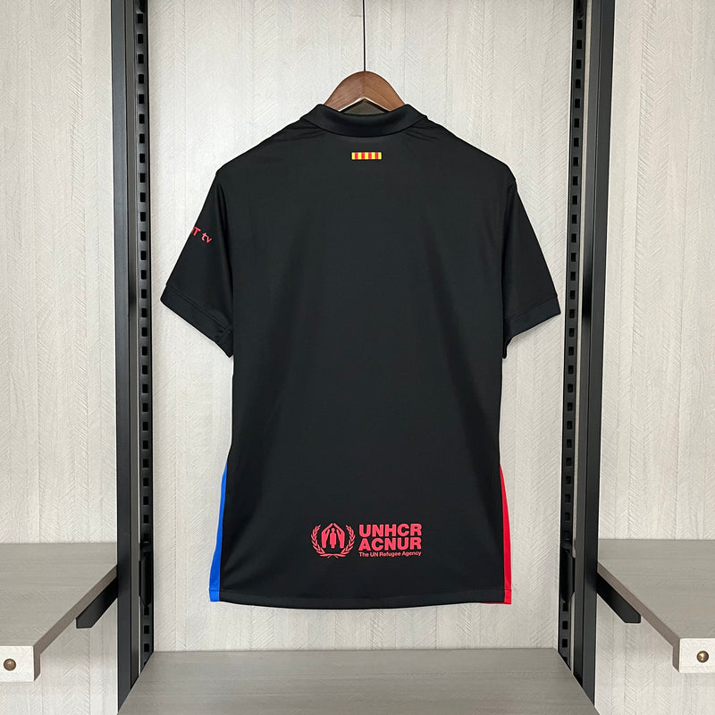 Camisa Barcelona Away 24/25 s/n° Torcedor Masculino - Preto