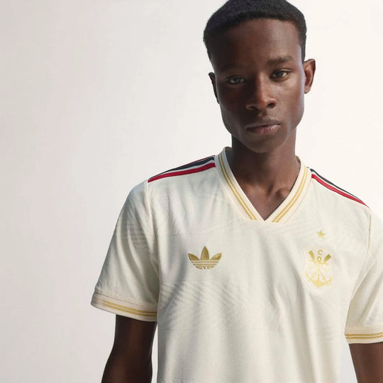 Camisa Flamengo Third 25/26 Jogador Adidas Masculina - Creme