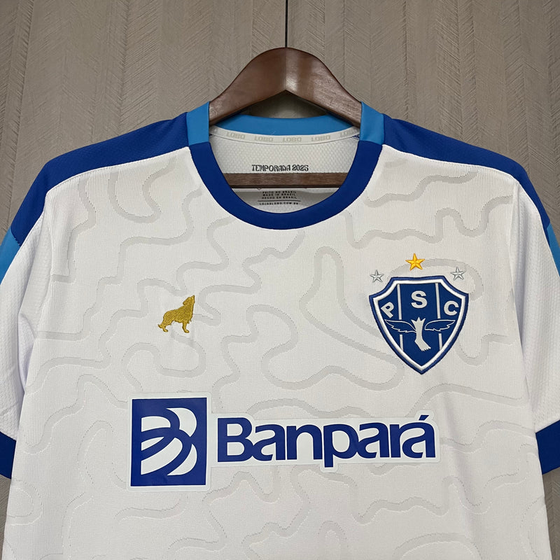 Camisa Paysandu Away 25/26 Torcedor Lobo Masculina - Branca