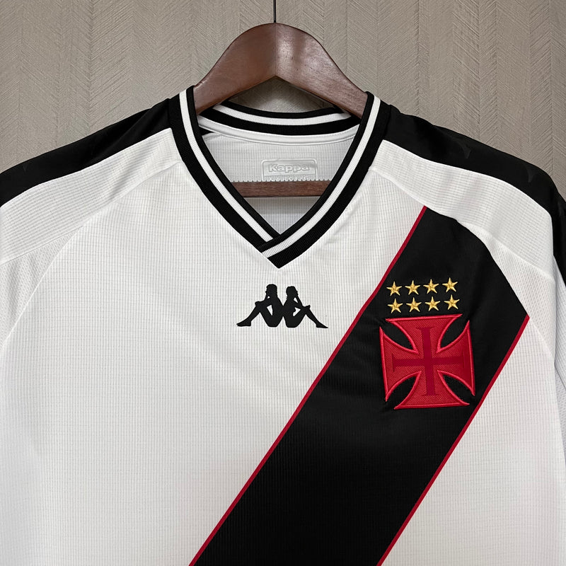 Camisa Vasco Away 24/25 s/n° Torcedor Kappa Masculina - Branca e Preta