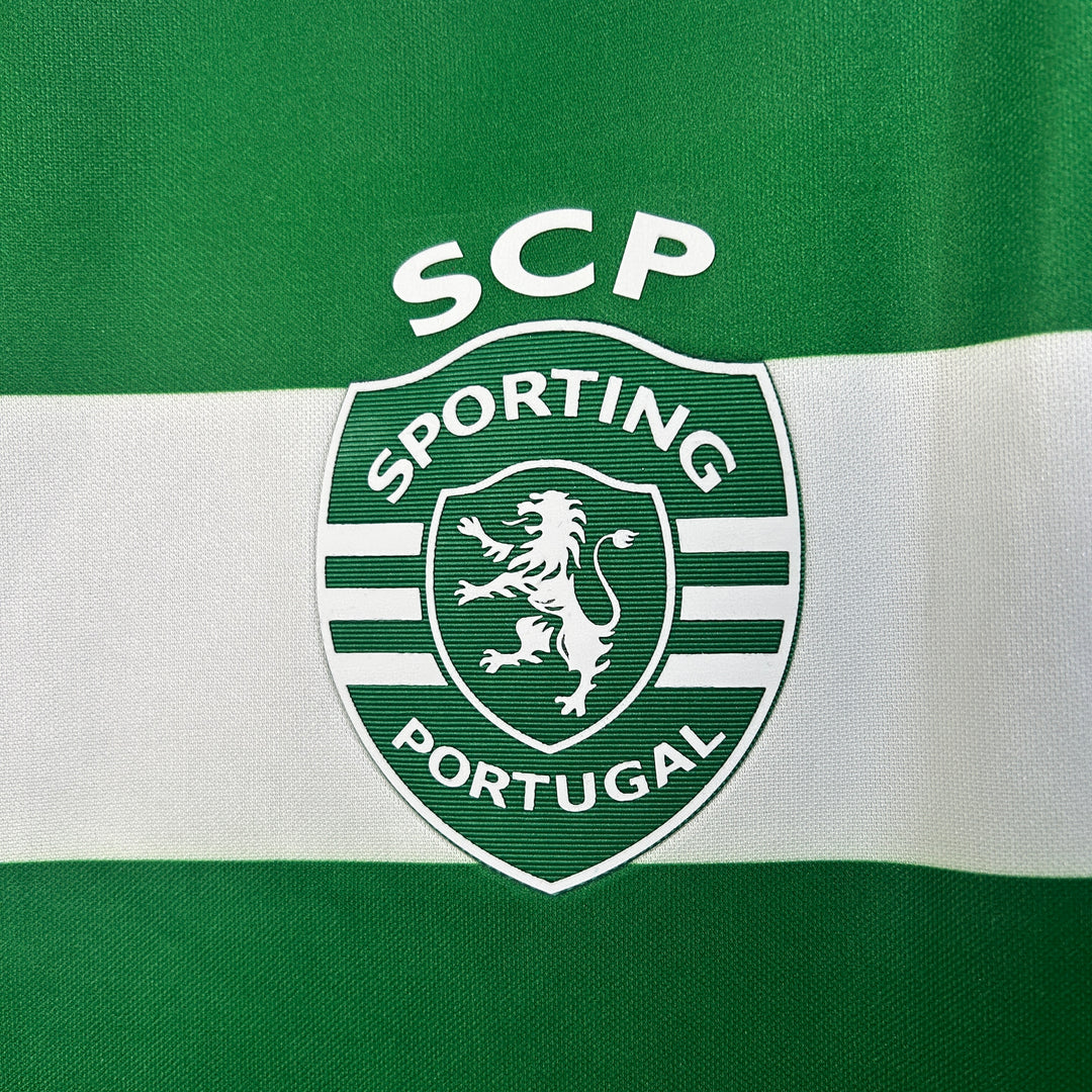 Camisa Sporting Home 25/26 Torcedor Nike Masculina - Verde e Branca