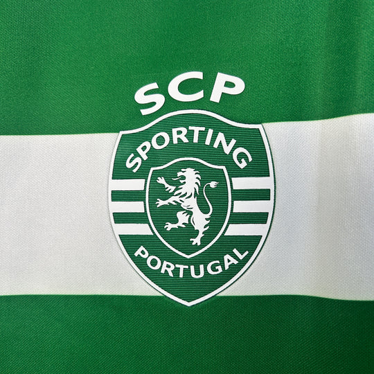 Camisa Sporting Home 25/26 Torcedor Nike Masculina - Verde e Branca