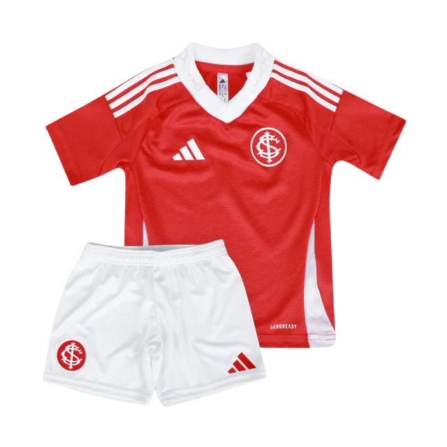Conjunto Infantil Internacional Home 25/26 Adidas - Vermelha