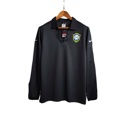 Brazil Shirt Nike 2004/05 (Long Sleeve) Retro- Black