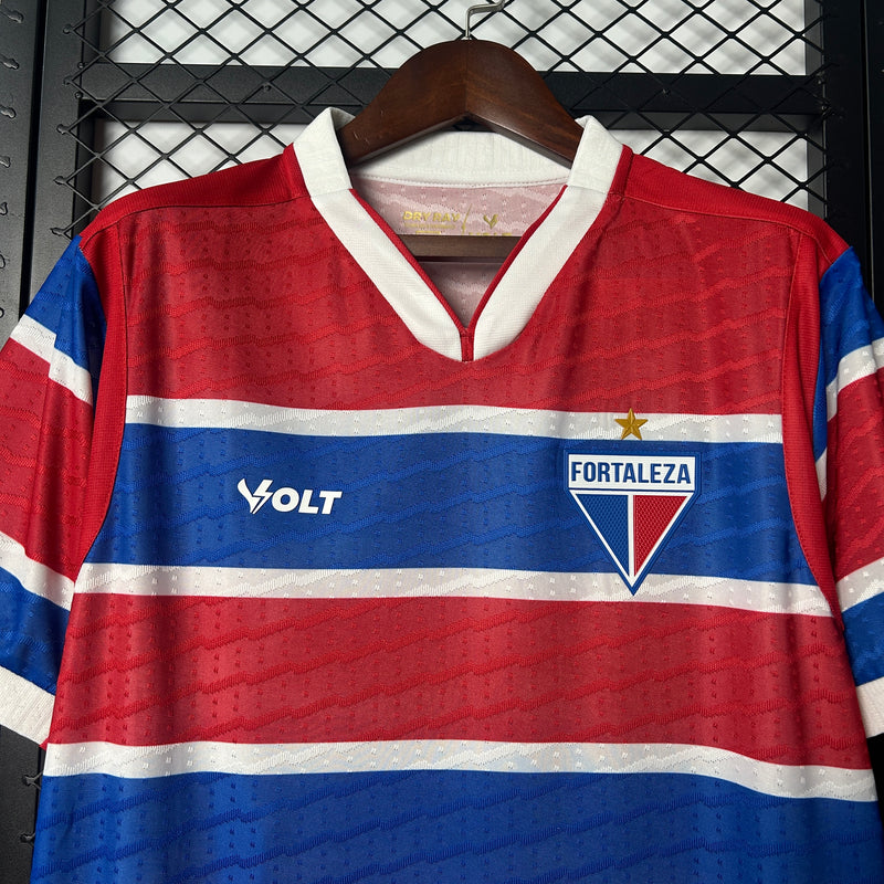 Camisa Fortaleza 25/26 Torcedor Volt Masculina - Vermelha e Azul