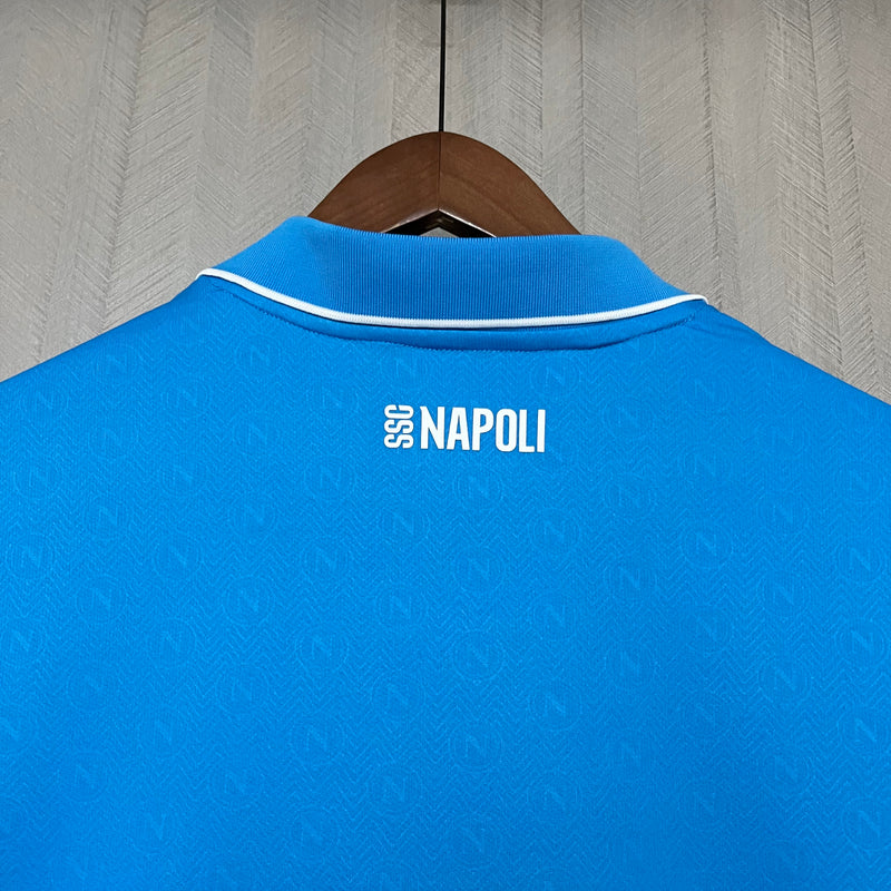 Camisa Napoli Home 24/25 - Torcedor EA7 Masculina - Azul