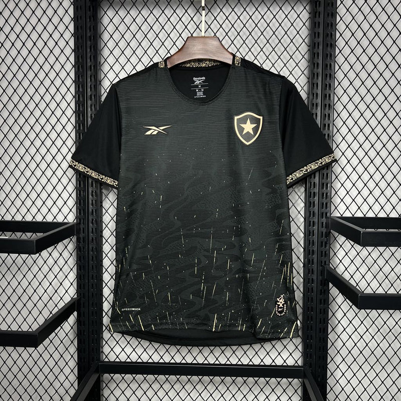 Camisa Botafogo Away 24/25 s/n° Torcedor Reebok Masculina - Preta e Dourada