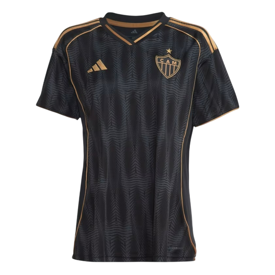 Camisa Atlético Mineiro Home 25/26 s/n° Torcedor Adidas Feminina  - Preta
