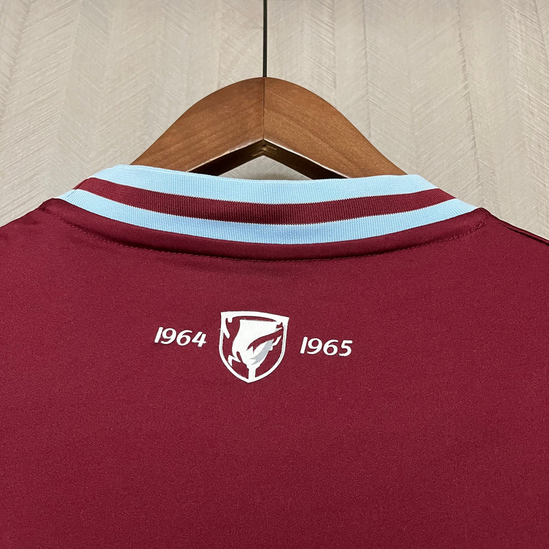 Camisa West Ham Home 24/25 s/n° Torcedor Umbro Masculina - Grená