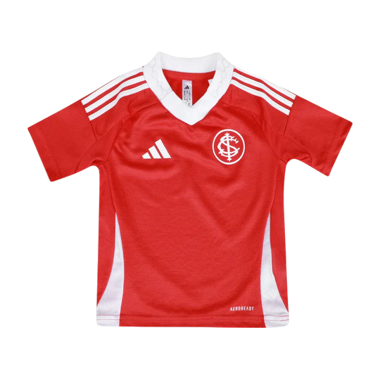 Conjunto Infantil Internacional Home 25/26 Adidas - Vermelha