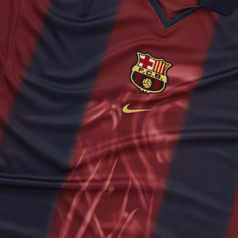 Camisa Barcelona Edição Especial Travis Scott 24/25 Torcedor Nike Masculina - Vinho