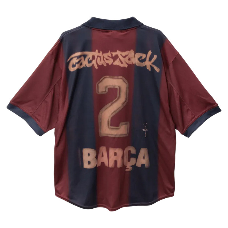 Camisa Barcelona Edição Especial Travis Scott 24/25 Torcedor Nike Masculina - Vinho