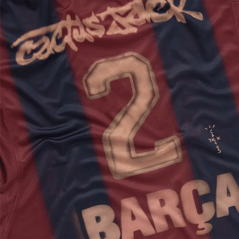 Camisa Barcelona Edição Especial Travis Scott 24/25 Torcedor Nike Masculina - Vinho