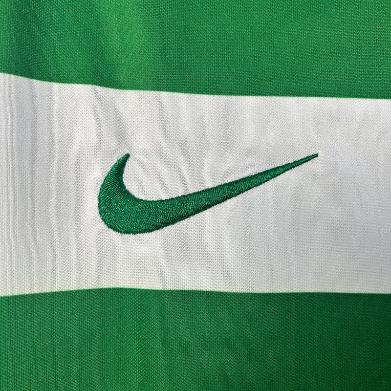 Camisa Sporting Home 25/26 Torcedor Nike Masculina - Verde e Branca
