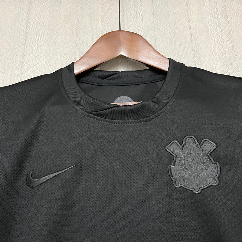 Conjunto Infantil Corinthians Home 25/26 Nike - Preta