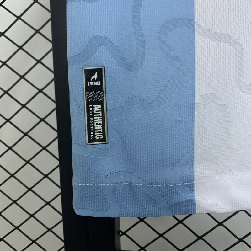 Camisa Paysandu Home 25/26 Torcedor Lobo Masculina - Azul e Branca