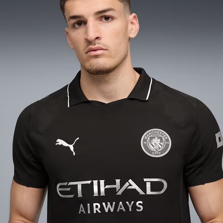 Camisa Manchester City Away 25/26 Jogador Puma Masculina - Preta