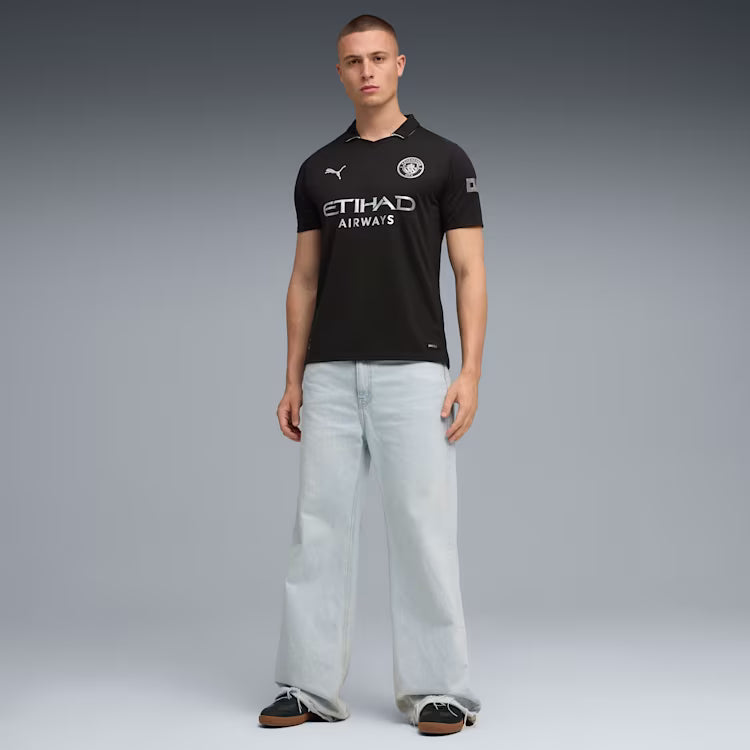 Camisa Manchester City Away 25/26 Torcedor Puma Masculina - Preta