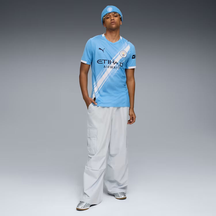 Camisa Manchester City Home 25/26 Torcedor Puma Masculina - Azul Claro