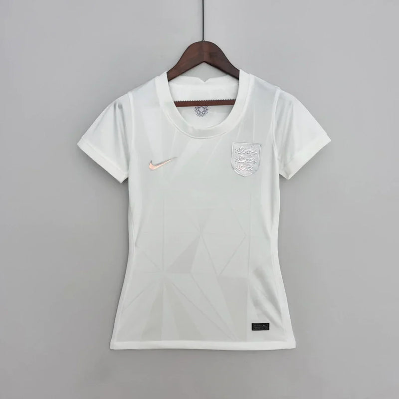 Camisa Inglaterra Home 22/23 s/n° Torcedor Nike Feminino - Branca