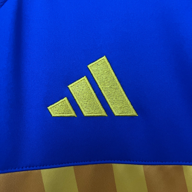 Camisa Boca Juniors Home 24/25 Torcedor Adidas Masculina - Azul e Amarela