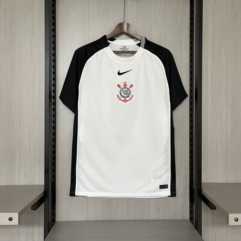 Camisa Corinthians Home 25/26 Torcedor Nike Masculino - Branca