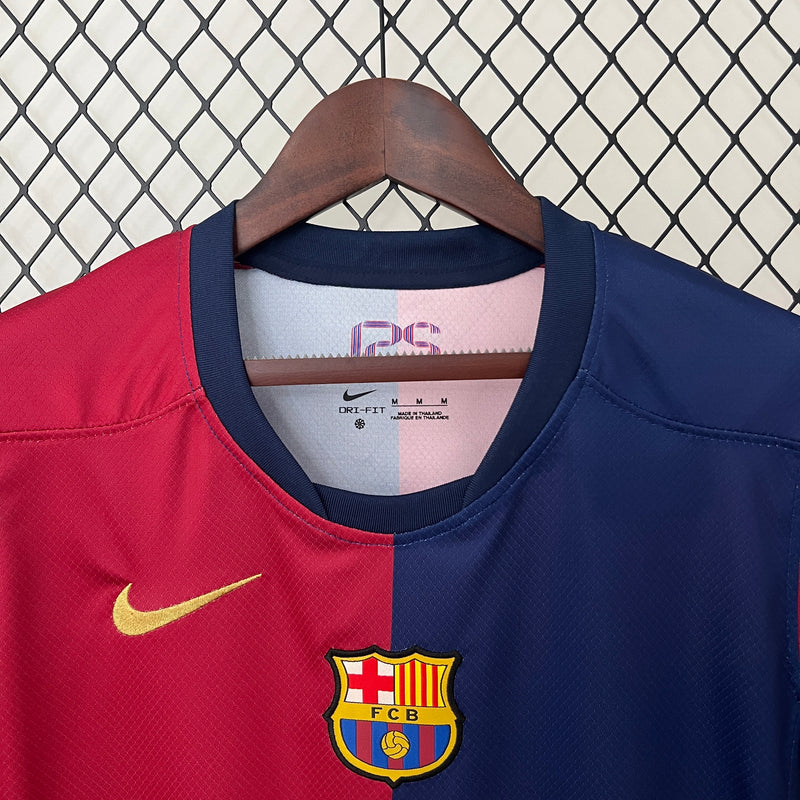 Camisa Barcelona Home 24/25 s/n° Torcedor Nike Feminina - Azul e Grená