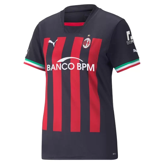 Camisa Milan Home 22/23 s/n° Torcedor Feminina - Vermelha