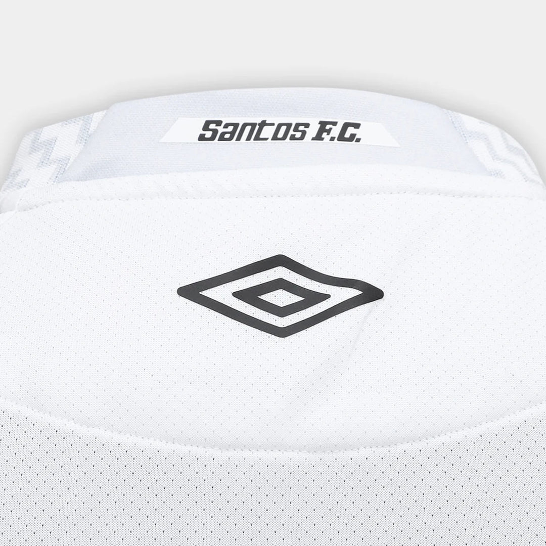 Camisa Santos Home 25/26 Jogador Umbro Masculina - Branca