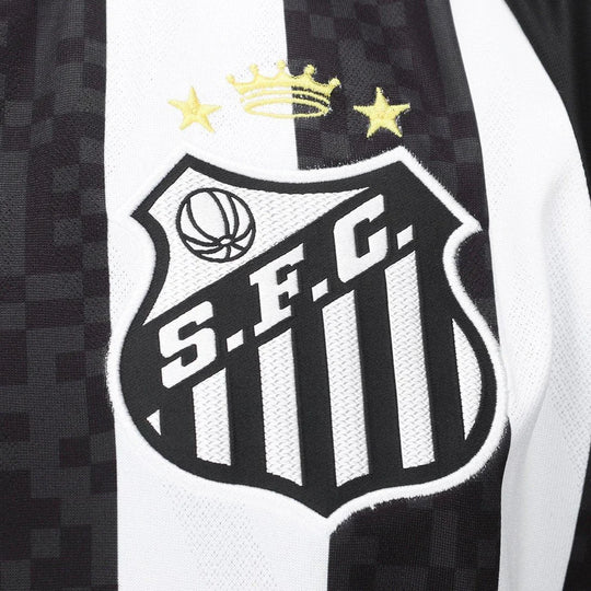 Camisa Santos Away 25/26 Torcedor Umbro Masculina - Preta e Branca